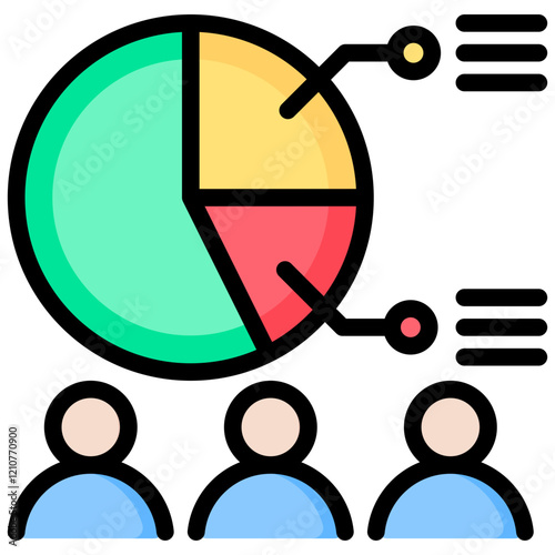 Demographics Outline Color Icon