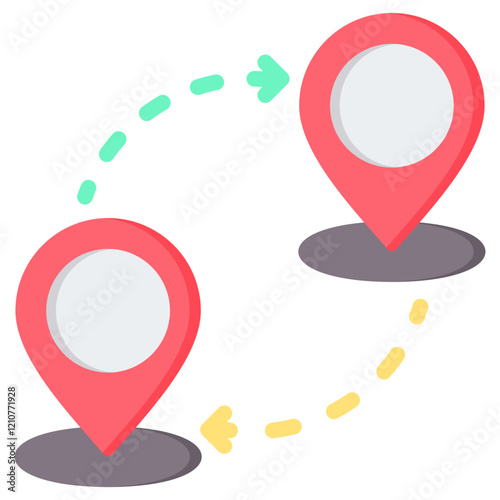 Emigration Flat Icon