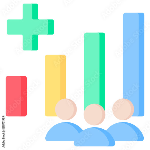 Population Explosion Flat Icon