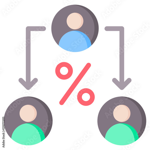 Dependency Ratio Flat Icon