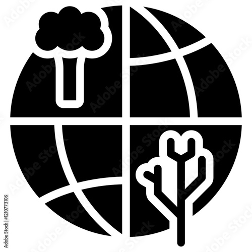 Environmental Impact Glyph Icon