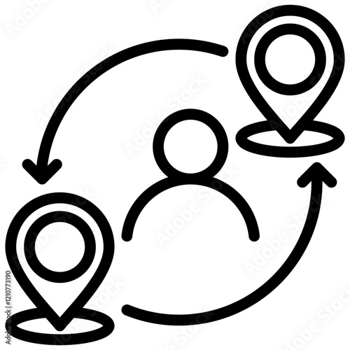 Migration Outline Icon
