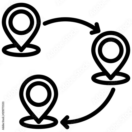 Migration Patterns Outline Icon