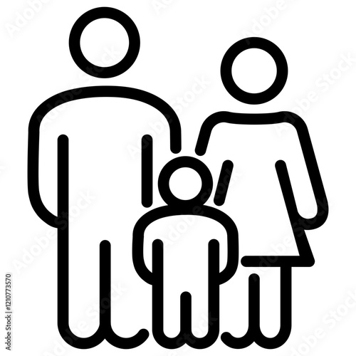 Family Size Outline Icon