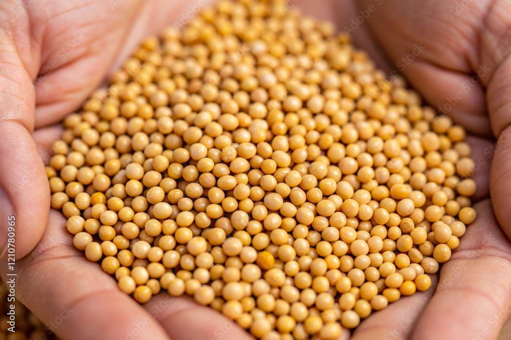 Close-up view of a person's hand holding seeds nature setting organic content hands-on perspective seed growth concept Close-up view of a person's hand holding seeds nature setting organic content hands-on perspective seed growth concept