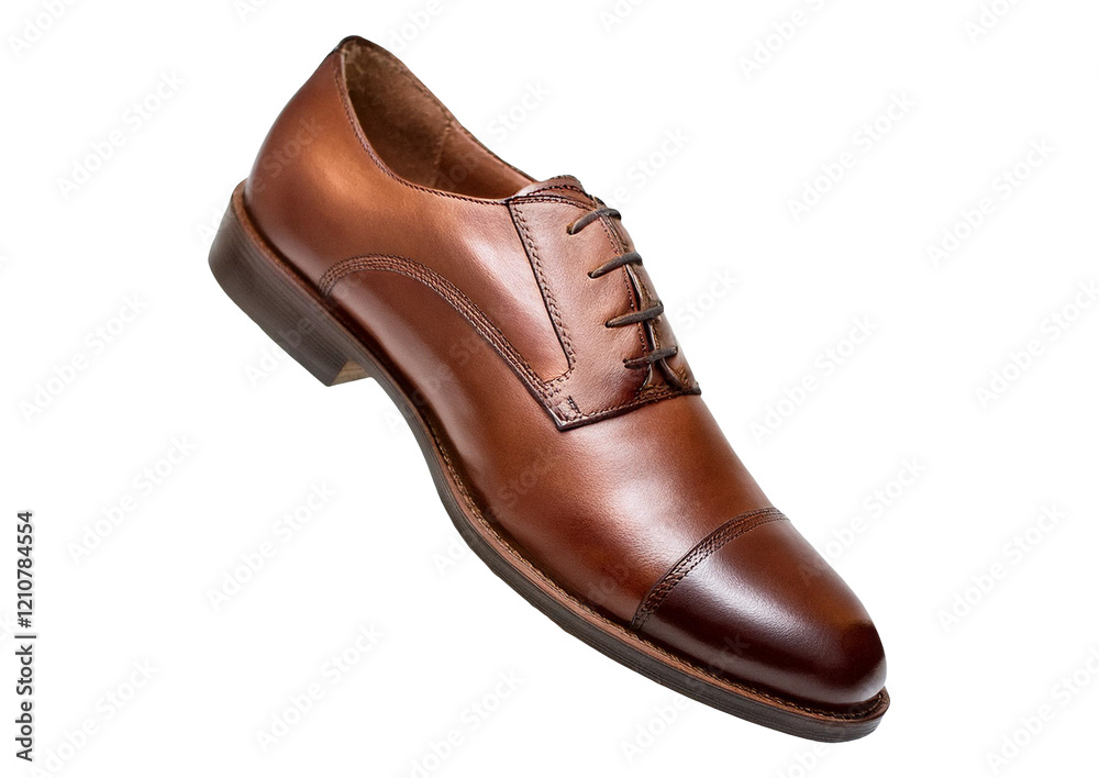 brown leather shoes isolated on transparent background brown leather shoes isolated on transparent background