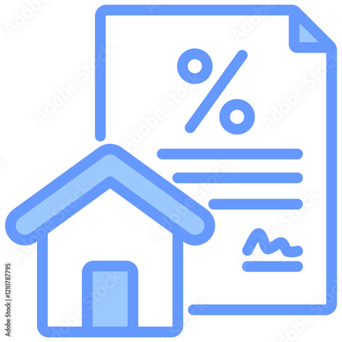 Mortgage Blue Icon