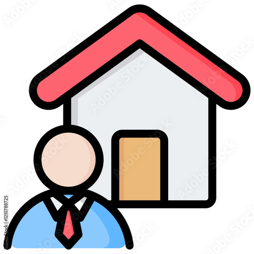 Landlord Outline Color Icon