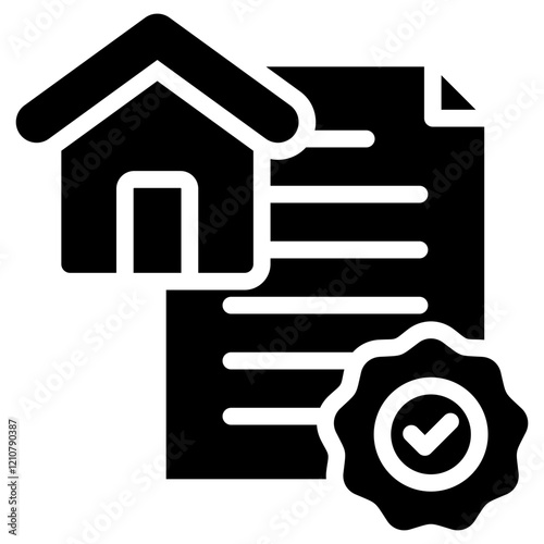 Title Deed Glyph Icon