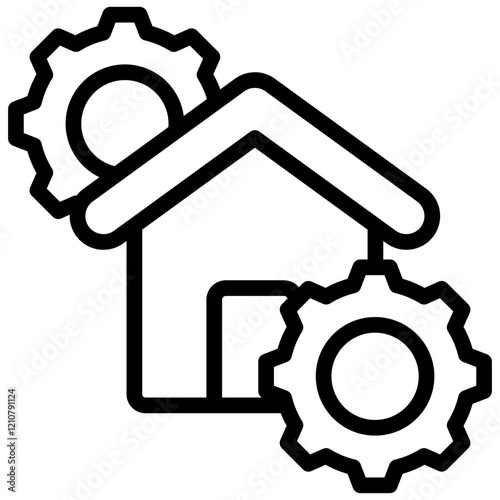 Property Management Outline Icon