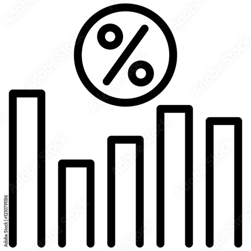 Interest Rate Outline Icon