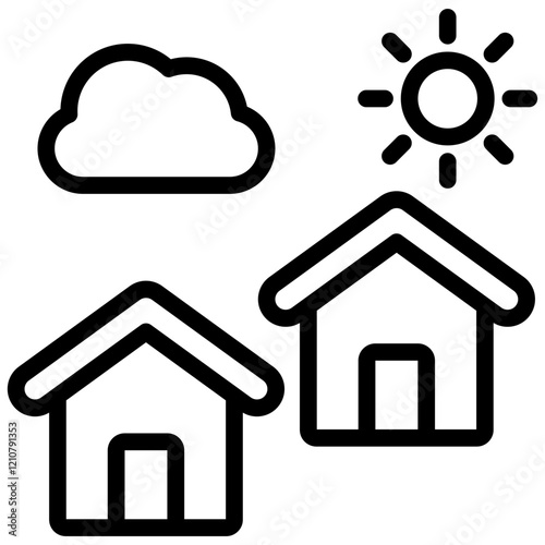 Suburb Outline Icon