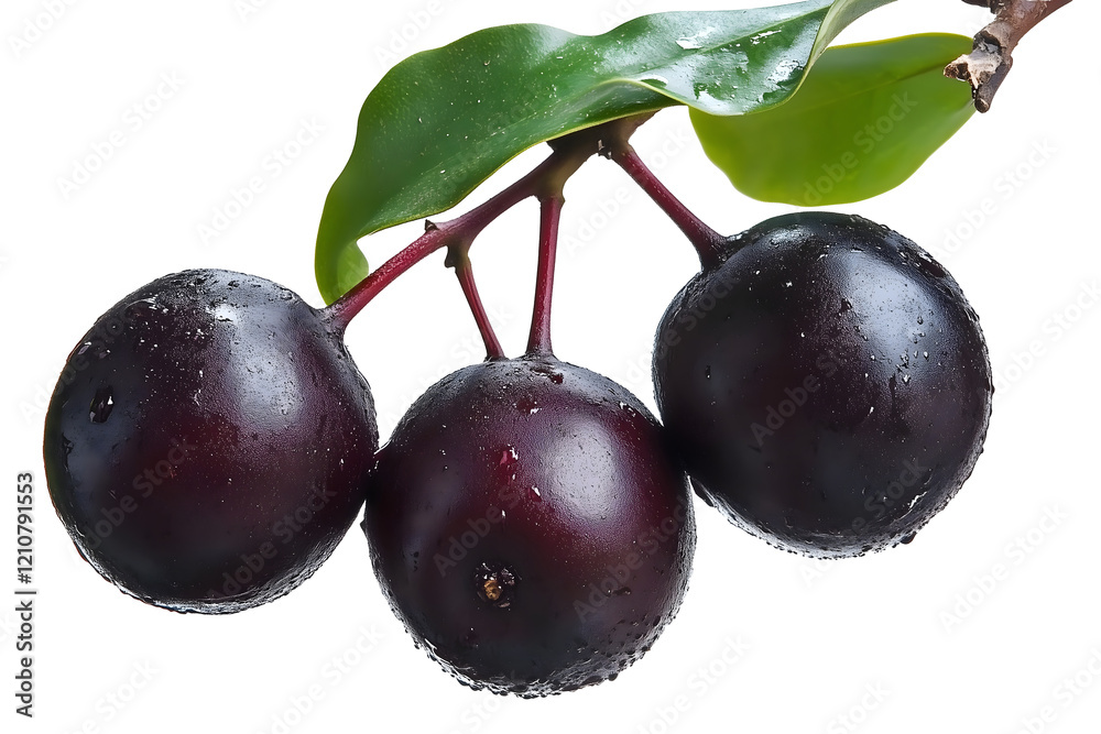 fresh black cherries with green leaves isolated png transparent background fresh black cherries with green leaves isolated png transparent background