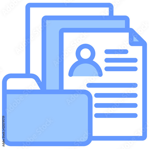 Patient History Blue Icon