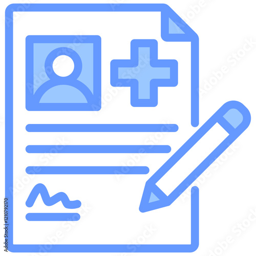 Patient Consent Blue Icon