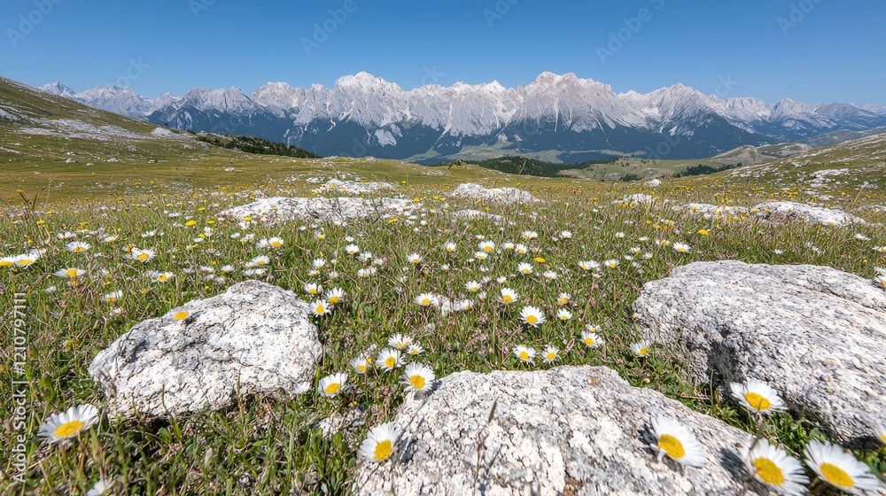 Mountain meadow wildflowers summer alps landscape scenic nature photography travel Mountain meadow wildflowers summer alps landscape scenic nature photography travel
