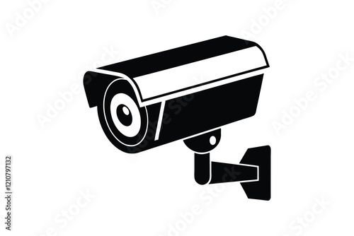 CCTV camera icon with Transparent Background Clipart Illustration and Monitoring 