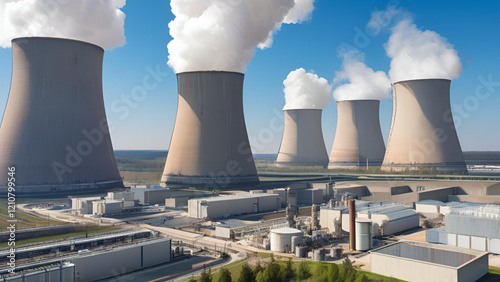 Modern technology and future energy—a glimpse into the power and paradoxes of nuclear plants.