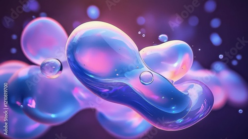 An abstract scene featuring colorful spheres floating in a soft background. The glowing orbs create a modern and futuristic aesthetic.