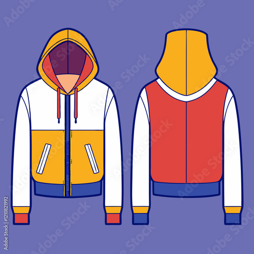 Vector illustration of a man wearing a white shirt and cap with a casual fashion design