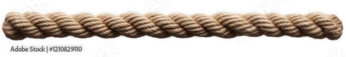 Straight rope isolated on transparent or white background, png 