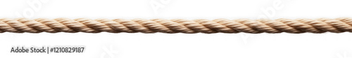 Straight rope isolated on transparent or white background, png 