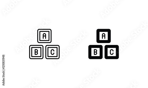 Traning icons set vector stock illustration