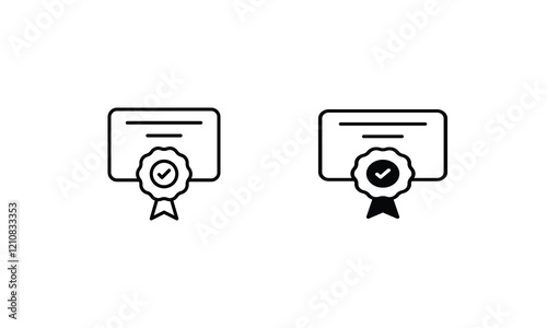 Bachelor icons set vector stock illustration
