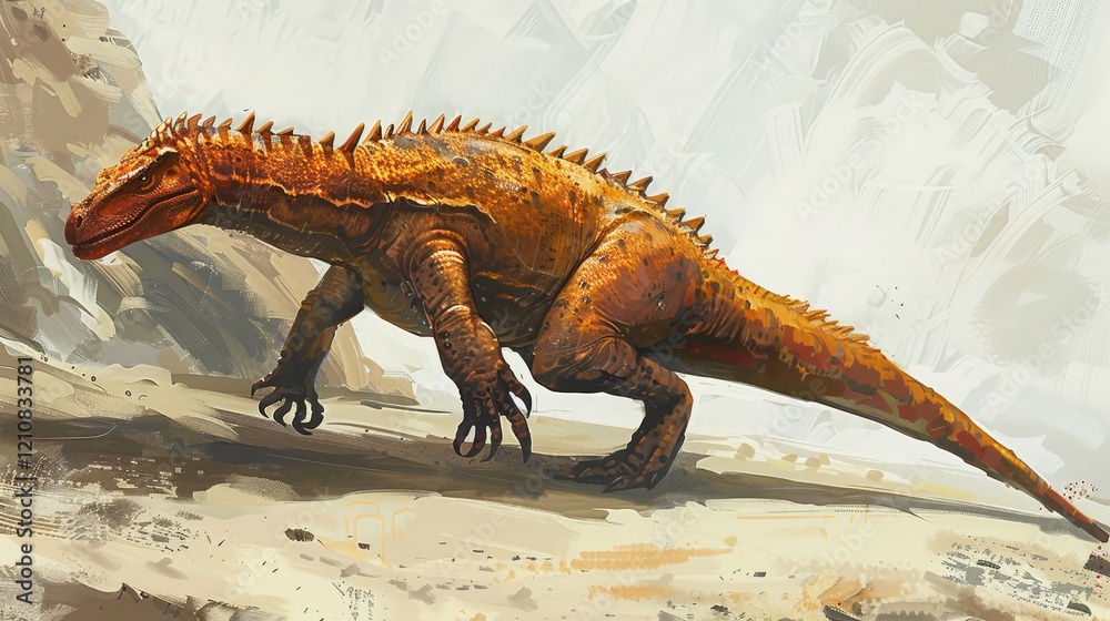 Fototapeta premium dinosaur concept reptiles animals people
