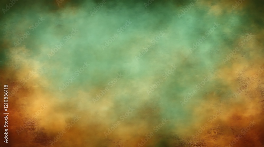 Obraz premium Abstract Green and Brown Smoky Texture Background