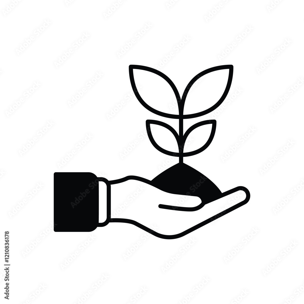 Sprout vector icon Sprout vector icon