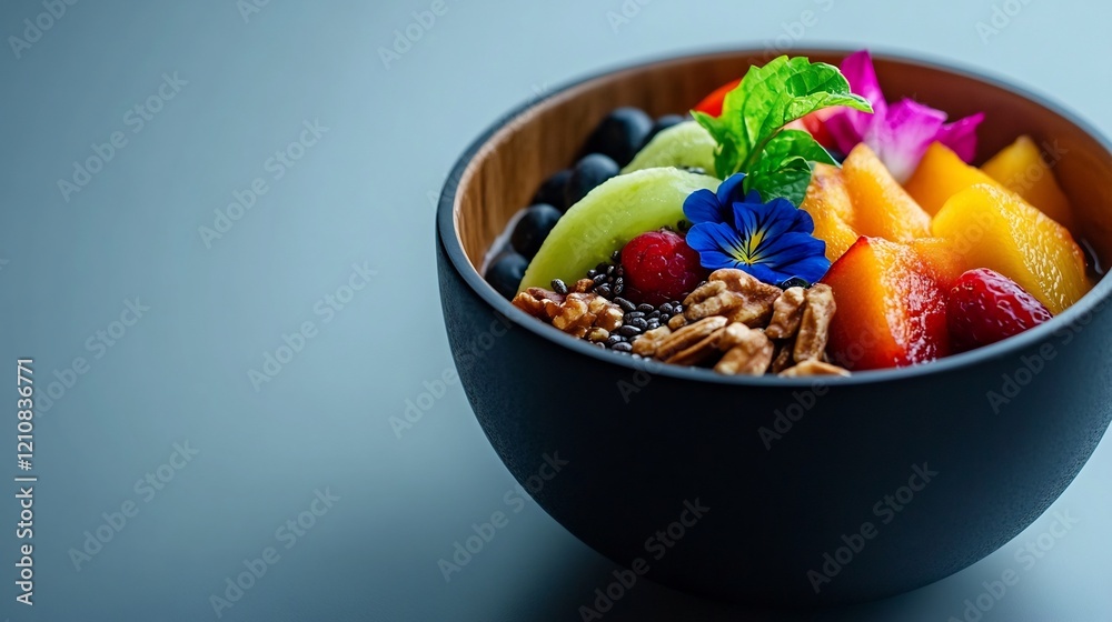 Vibrant Acai Bowl with Fresh Fruit and Nuts Vibrant Acai Bowl with Fresh Fruit and Nuts