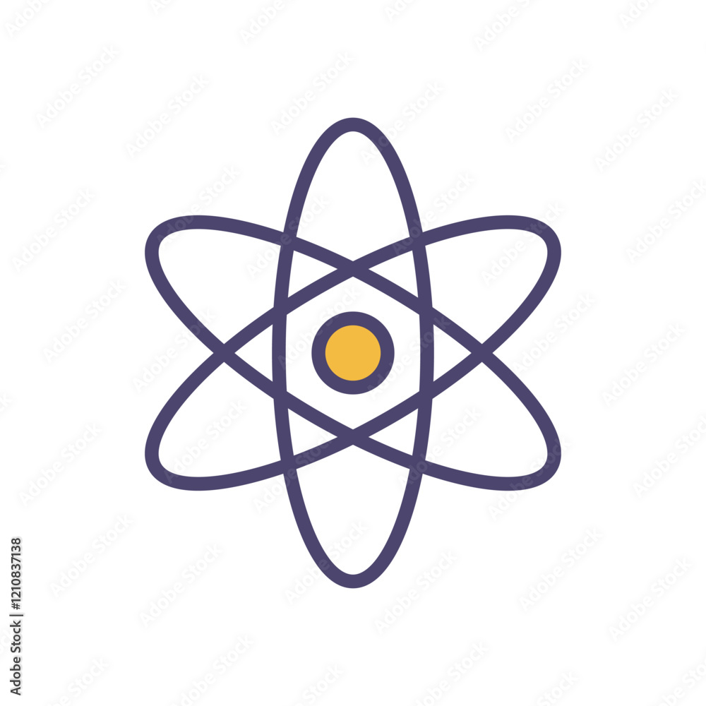 Physics icon education vector Physics icon education vector