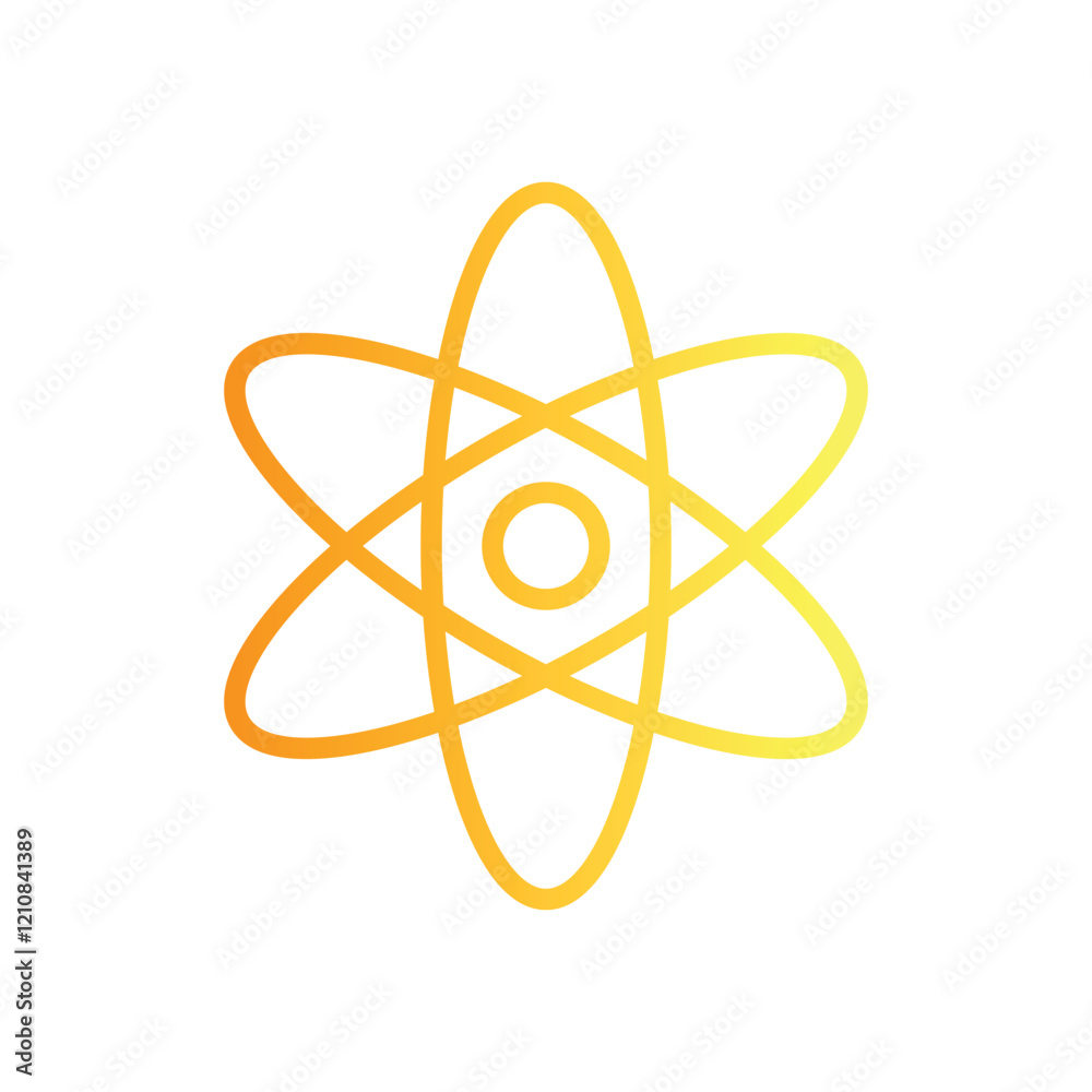 Physics icon education vector Physics icon education vector