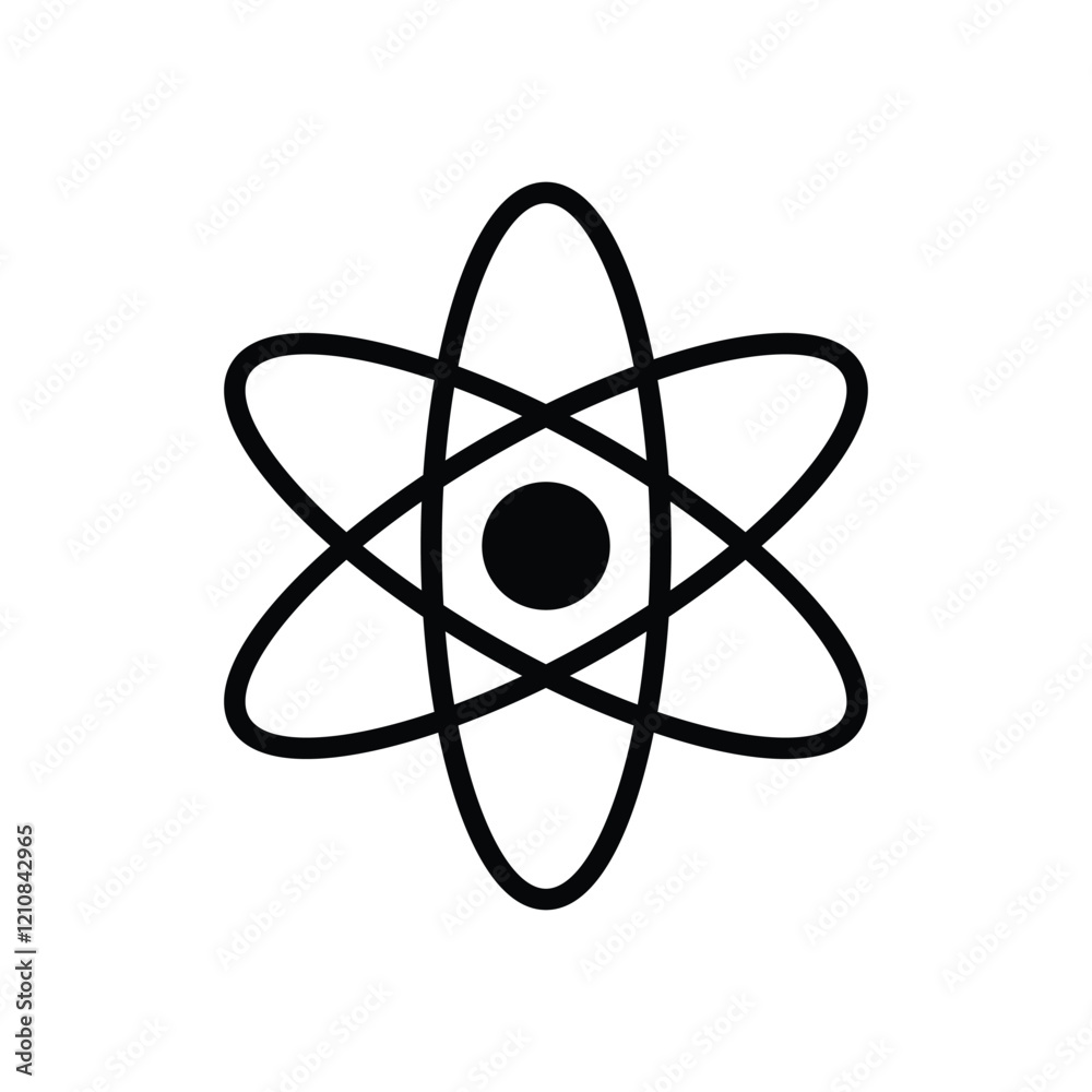 Physics icon education vector Physics icon education vector