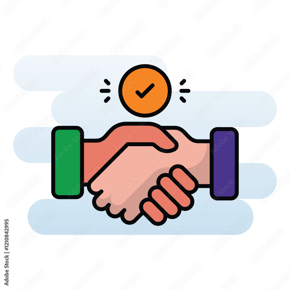 Handshake vector icon