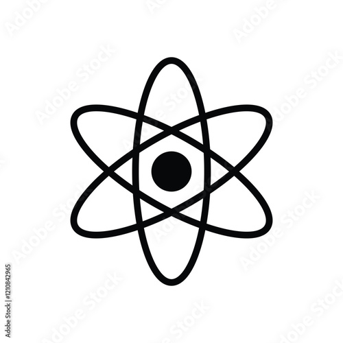 Physics icon education vector