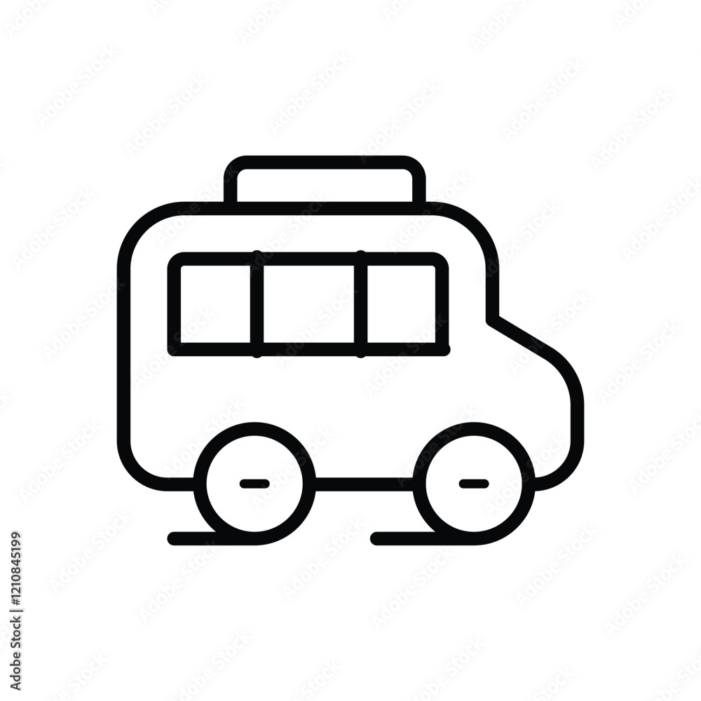 Student Bus icon education vector Student Bus icon education vector