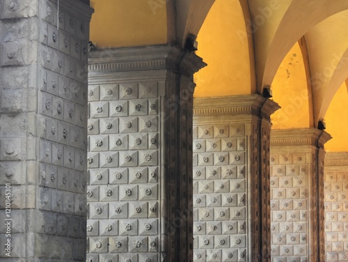 фотографія portici di bologna , unesco , arcade italia