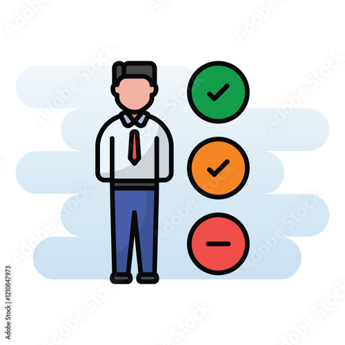 Candidate vector icon