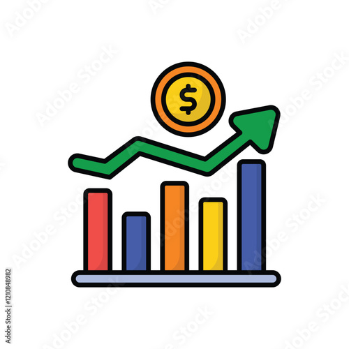 Growth vector icon