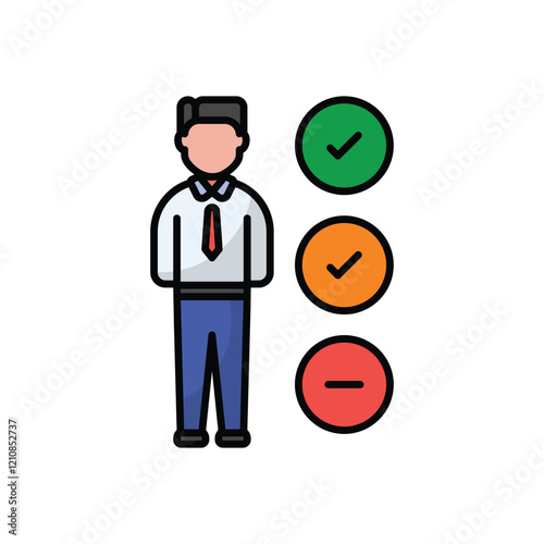 Candidate vector icon