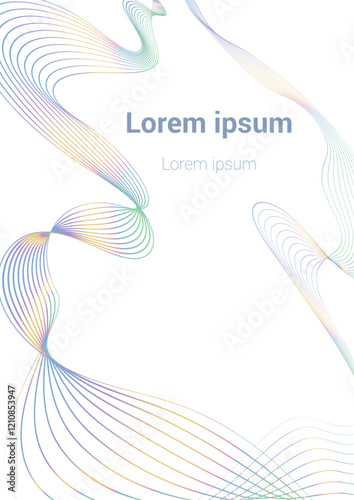 Modern cover design. Premium vintage geometric pattern with texture. Luxury vector. Template for invitation, restaurant menu, packaging, etc. Template. Gradient stripes. Abstract background.