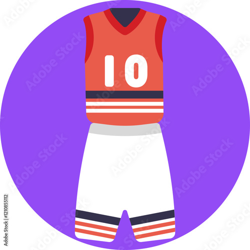 A sporty, breathable uniform featuring a jersey and shorts, typically worn during basketball games.