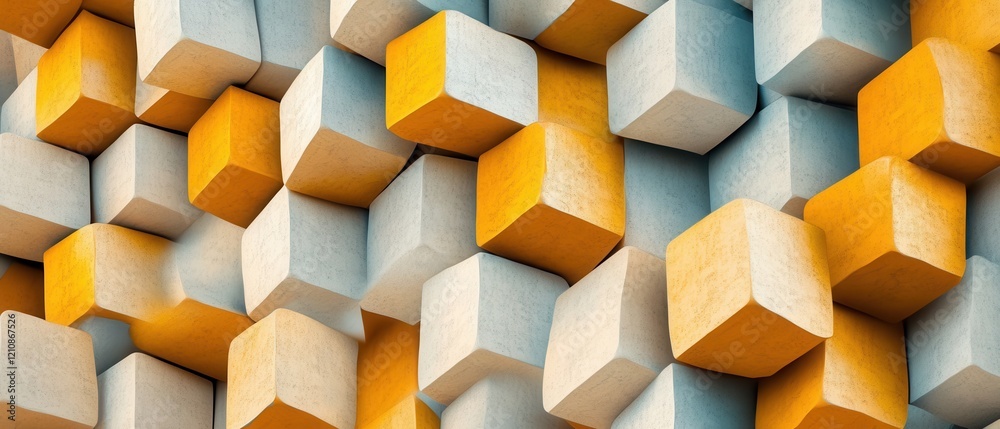 Colorful geometric shapes create an abstract design with circular and rectangular patterns in blue, orange, and black tones Colorful geometric shapes create an abstract design with circular and rectangular patterns in blue, orange, and black tones