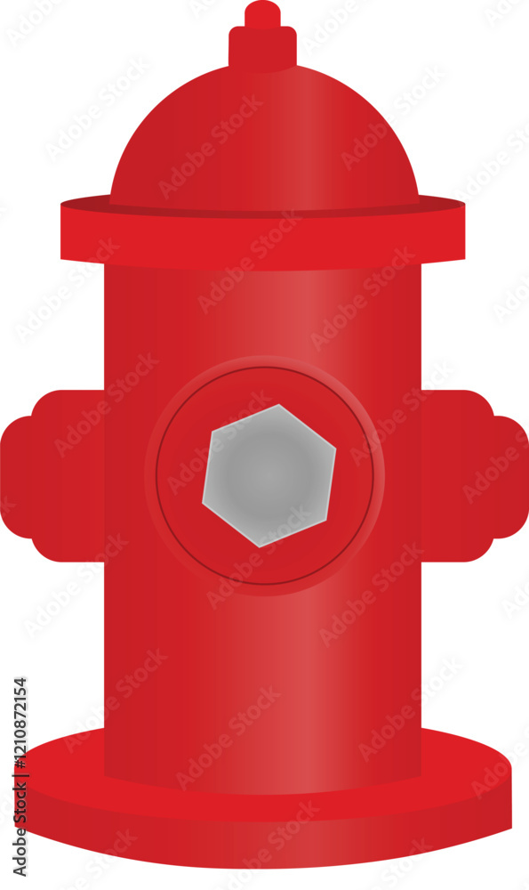 Red fire hydrant vector illustration EPS10 Red fire hydrant vector illustration EPS10