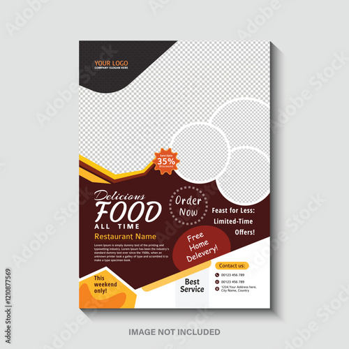 Delicious Food Restaurant Flyer Template
