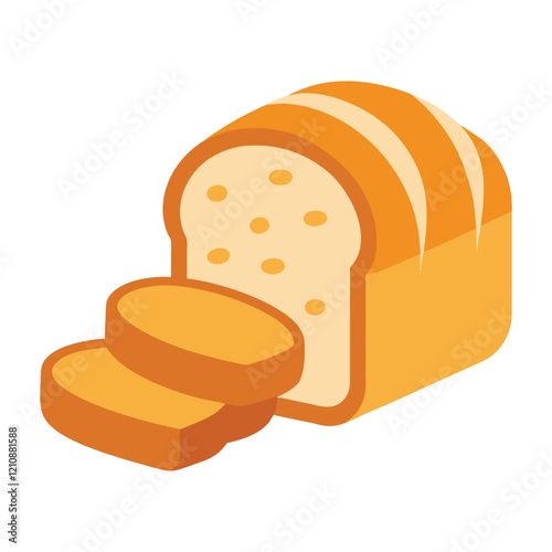 a loaf of bread with a few slices.