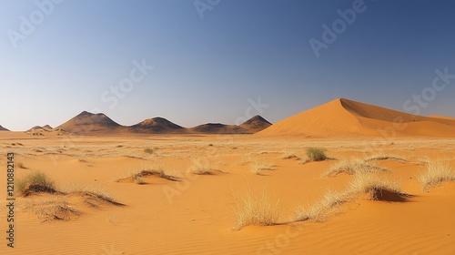 Desert landscape, dunes, sunrise, Namibia, travel