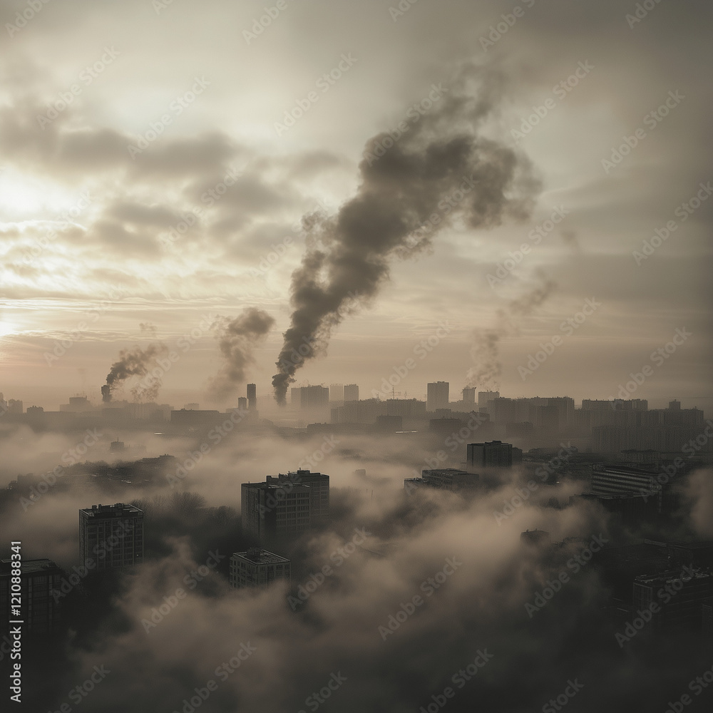 photo of smoke polluting the sky causing climate change photo of smoke polluting the sky causing climate change